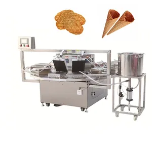 Factory supply sugar egg rolled cone machine maquina de hacer cono helado galletas amaranth obleas machine