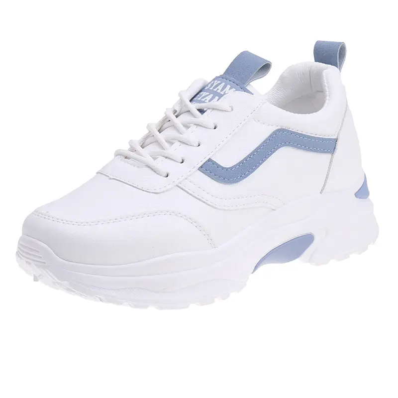 High quality Sneakers Women Flat Platform Women Sneakers Fashion Casual Shoes Woman Comfortable Breathable White Flats