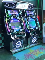 Machine d'arcade simulateur de danse musicale en fer et plastique, à monnayeur, avec jeu de rythme musical pour 2 joueurs, en promotion