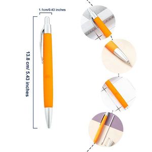 ของขวัญส่งเสริมการขาย ปากกาลูกลื่นยางพิมพ์โลโก้ตามสั่ง หลายสี สำหรับโฆษณาธุรกิจ ปากกาลูกลื่นพลาสติก - Product Image 3