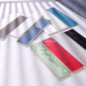 Век мозаика 50*200 мм ручной работы керамическая настенная плитка Метро полированная волнистая поверхность для кухни или ванной - Product Image 3