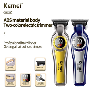 เครื่องตัดผม Kemei รุ่น <span class=keywords><strong>KM</strong></span>-1784 ความจุแบตเตอรี่ 1200mAh ยี่ห้อจากผู้ผลิตเมืองอี้หวู่ ประเทศจีน ดีไซน์รักษ์โลก มี <span class=keywords><strong>2</strong></span> สีให้เลือก ใบมีดสแตนเลส - Product Image 5