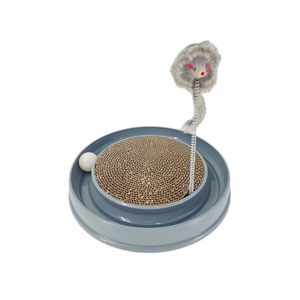 Juguete Rascador para Gatos Moderno y de Lujo, Bola Giratoria Interactiva, Diseño Corrugado Ecológico, Rascador Sostenible para Gatos, 36x36x5cm - Product Image 4