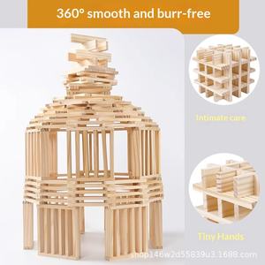 Bloques de Construcción de Arquímedes, Bloques de Madera para Construcción, Piezas de Madera, Juguetes Educativos para Niños, Conjuntos Temáticos de Edificios Modernos - Product Image 3