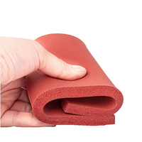 Plaque en mousse de silicone résistante aux hautes températures pour machine de transfert thermique, avec support adhésif, absorption des chocs et mousse d'étanchéité