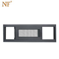 Ventana de Aluminio de Diseño Moderno a Precio Económico, Fabricada en Myanmar, con Apertura Corredera, Pantalla Plegable de Acero Inoxidable y Persiana Enrollable para Villa