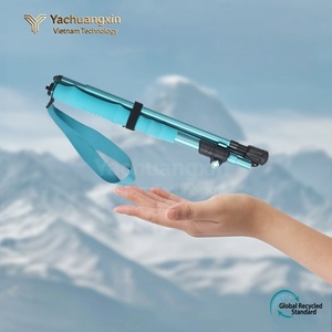 Bastón de Senderismo Plegable de Aleación de Aluminio Ajustable con Mango de EVA y Punta de Carburo de Tungsteno para Senderismo al Aire Libre - Product Image 3