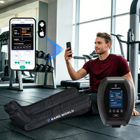 Bottes de récupération pour les jambes, masseur de jambes à compression d'air, écran couleur LCD, pression réglable, logo personnalisé, vente en gros pour les athlètes, usage quotidien