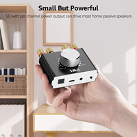 Récepteur amplificateur Bluetooth 6.0 1Mii, adaptateur audio sans fil Hi-Fi, TV PC vers enceintes, récepteur audio numérique avec contrôle du volume