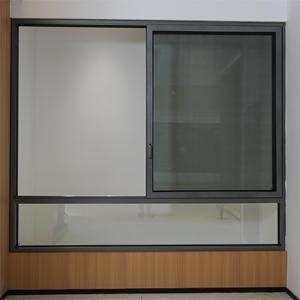 无缝焊接铝窗滑梯带蚊帐双层玻璃隔音法式推拉窗 - Product Image 2