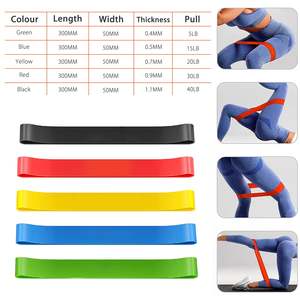 Bandas de Resistencia para Yoga y Ejercicio, Set de Bandas Elásticas para Estiramiento Corporal, Gimnasio en Casa, con Bolsa de Transporte - Product Image 5