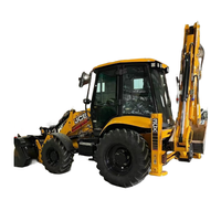 Heures de travail inférieures utilisées chargeuse-pelleteuse d'origine Jcb 3cx jcb4cx T à vendre en bon état