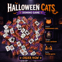 Tuiles de Mahjong de luxe pour Halloween, magnifiques tuiles de Mahjong pour Noël, tuiles de Mahjong américaines pour Thanksgiving, ensemble de tuiles de Mahjong américaines, MOQ 1