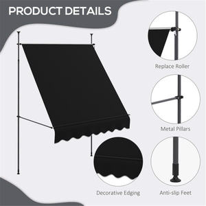 Toldo Extensible de Aluminio para Patio DB, 3m-6m, Resistente al Viento, Lona Acrílica, Automático, para Balcón - Product Image 3