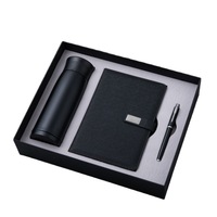Coffret cadeau d'affaires A5 Carnet en PU Tasse isotherme Stylo métallique Clé USB Haut de gamme Personnalisation d'entreprise LOGO Vente en gros