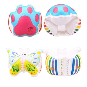 <b>Inflatable</b> Baby Swimming Armbands Bear Paw Butterfly Design Buoyancy Aids For Children Water Play <b>Floats</b> Unisex PVC Material - Product Image 1