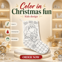 Bolsa de Compras de Lona con Diseño de Calcetín Navideño, Estilo Graffiti, Personalizable, Diversión Navideña