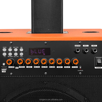 Alta calidad Buen sonido Gran potencia 10 pulgadas Altavoz de carro de madera TWS Audio de madera para exteriores recargable con micrófono