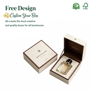 Caja de Embalaje de Perfume Negra y Dorada, Botella de Perfume de 50 ml, Proveedor de Embalaje con Logotipo Personalizado, Etiqueta Privada, Venta al por Mayor - Product Image 1