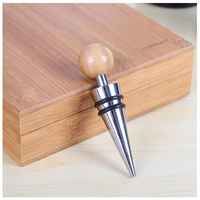 Ensemble de boîte-cadeau en bois d'accessoires à vin personnalisés, ensemble d'ouvre-bouteille de vin, tire-bouchon