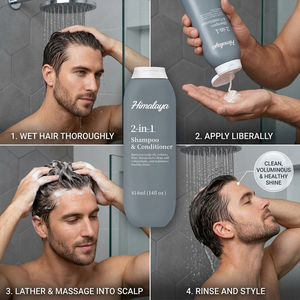 Shampooing et après-shampoing 2-en-1 fabriqué à Guangzhou, soin capillaire anti-frisottis et volumisant pour hommes - Product Image 5