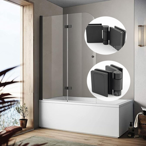 Système <span class=keywords><strong>de</strong></span> porte <span class=keywords><strong>de</strong></span> <span class=keywords><strong>douche</strong></span> pliante à 180 degrés en verre pour cabine <span class=keywords><strong>de</strong></span> <span class=keywords><strong>douche</strong></span> intérieure <span class=keywords><strong>de</strong></span> <span class=keywords><strong>baignoire</strong></span> domestique - Product Image 6