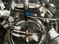 Réservoir de mélange chauffant mobile en acier inoxydable à double enveloppe, fourni directement par l'usine, pour produits à base de cire, colle et produits chimiques quotidiens