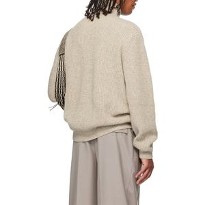 Suéter Personalizado con Logotipo para Hombre, Suéter Informal con Patrón Jacquard, Prenda de Punto, Cuello Alto, Holgado, de Gran Tamaño, para Invierno - Product Image 3