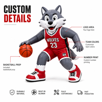 Mascottes gonflables géantes personnalisées, décorations gonflables d'extérieur imperméables, jeux de basket-ball et publicités promotionnelles