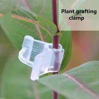 Klip Penyangga Alat Berkebun Mini Plastik Transparan DD1008, Menghubungkan Tanaman, Penjepit Bibit Tomat, Klip Grafting Khusus