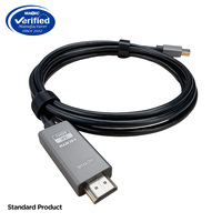 Mini DP actif haute vitesse 1.8M pour câble HDMI connexion vidéo HD pour ordinateur Mobile 4K 60Hz câble MINI DP vers HDMI