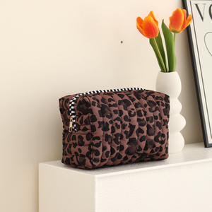 Sac de Cosmétiques en Polyester à Imprimé <span class=keywords><strong>Léopard</strong></span> en Gros, Organiseur de Maquillage Doux et Rembourré, Trousse de Toilette de Voyage - Product Image 6