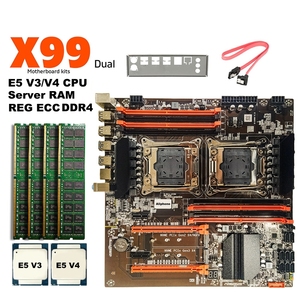 ชุดคิทเมนบอร์ดเซิร์ฟเวอร์ X99 เมนบอร์ดแบบ Dual Channel รองรับแรม DDR4 พร้อมซีพียู เมนบอร์ดชิปเซ็ต X99 ชุดคิทเซิร์ฟเวอร์ - Product Image 2