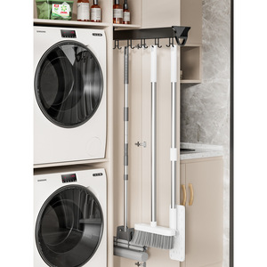 Clothing Organizer Pull Out Rack Aluminum Alloy Single Tier Hanging <b>Wardrobe</b> Bag Hook Storage Solution - Product Image 3