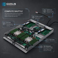 Serveur de calcul visuel |   pour ThinkSystem SR780a V3 |   8x accélération par GPU |   Double processeur Xeon |   PCIe 5.0 |   Stock de liquide Neptune