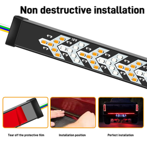 Nouvelles pièces automobiles, bande lumineuse LED pour pick-up, rouge jaune, hayon de camion, 12V, étanche, <span class=keywords><strong>clignotant</strong></span> - Product Image 4