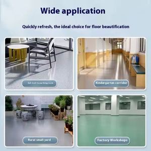 Revestimiento Epóxico para Pisos con Arena de Color, Revestimiento Líquido Autonivelante, Efecto Mármol de Alto Brillo, Aplicación con Brocha sobre Concreto, Pintura para Interiores - Product Image 5