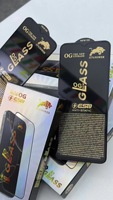 Protection d'écran en verre trempé OG Big Arc ESD à colle intégrale pour iPhone 13 14 15 16 Pro Max 17 et pour Samsung