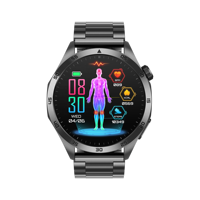 Montre connectée ET485, autonomie extra longue, réponse aux appels, rappel d'alarme, moniteur de fréquence cardiaque, suivi du sommeil, boussole, calendrier, nylon