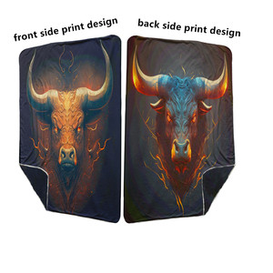 Manta de Franela Personalizada con Estampado de <span class=keywords><strong>Toro</strong></span>, Suave y Cómoda, con Diseño Inspirado en el Deporte - Product Image 3