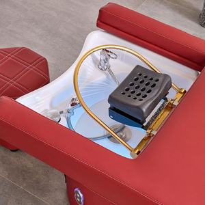 Nuevo Sillón de Lavado de Cabello Eléctrico para Salón de Belleza, con Elevación, para Spa Capilar, Pedicura, Masaje y Champú, con Luz y Gabinete de Almacenamiento - Product Image 6