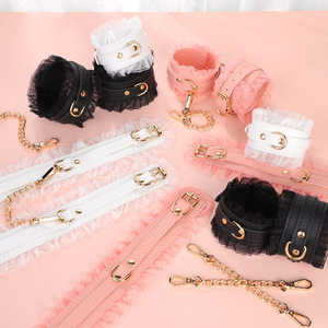 Pinksm - Esposas Eróticas de Encaje, Ataduras para Piernas, Estilo Soft Girl, Instrumentos de Bondage y Restricción, Disciplina y Dominación - Product Image 2