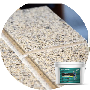 Marca TWO <span class=keywords><strong>GECCO</strong></span>, revestimiento de pared exterior de alto adhesivo, pintura de piedra natural con efecto de granito líquido a base de agua - Product Image 1