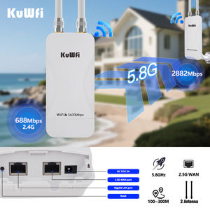 WiFi7 AP KuWFi 3600Mbps 社区无线网络太阳能供电无线远距离2.5G端口中继器公园农场户外接入点 - Product Image 3