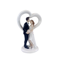 Europäischer Stil Braut und Bräutigam Hochzeits-Harzfigur Niedliche Mädchenfigur Puppe Tortendekoration für Paare Ornament