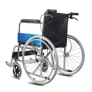 Fauteuil roulant en fibre de carbone pliable, léger, compact, extra-épais, portable, multifonctionnel, poussette à propulsion manuelle pour personnes âgées - Product Image 1