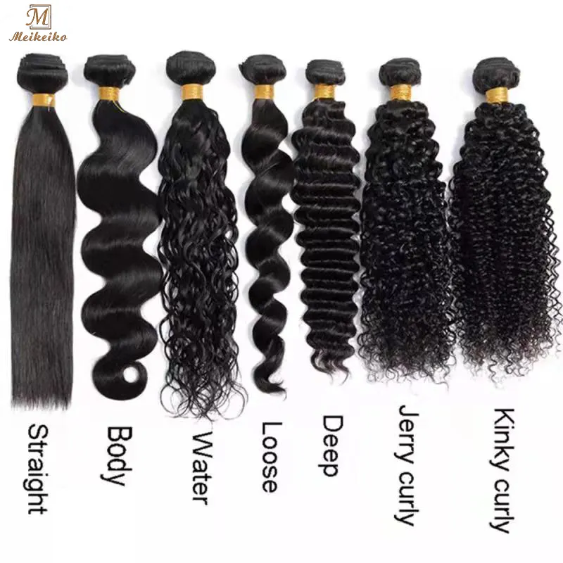 Wholesale Brazilian Straight Hair Weave Bundles Human Hair Bundles Body Deep Water Wave Kinky Curly Weft Extensions For Women