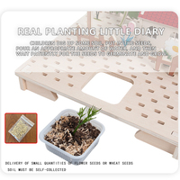 Jouets en bois pour enfants : Blocs de construction DIY pour petit jardin, pour une plantation amusante et l'éveil éducatif, puzzle 3D et jeux d'apprentissage