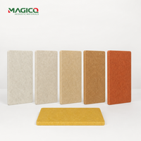 Panneau acoustique en feutre PET personnalisé OEM 9 mm 12 mm, panneau mural acoustique absorbant le son en feutre PET pour solution acoustique de projet de bureau