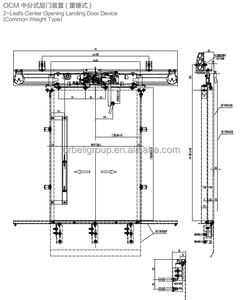 Operador de Puerta de Ascensor Moderno, Mecanismo Sincrónico Automático PM, Diseño de Apertura Lateral, Ouling HTK-OMJ-500A, Certificado ISO9001 - Product Image 5